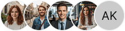 Multiple investor profile avatars on Storm Kryptium trading review block